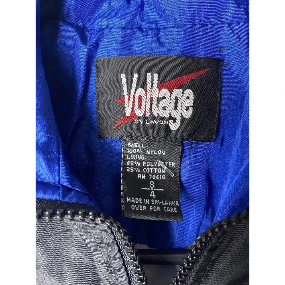 Voltage Kids S Jacket Colorblock Black Purple Blue Retro Style
